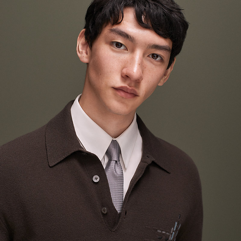 H織りタイ 7 cm 《アップサイド・ダウン》 | Hermès - エルメス-公式サイト